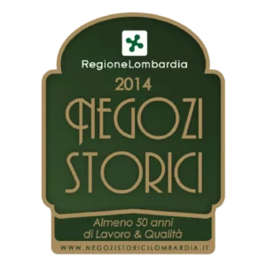 Historic shops in the Lombardy region